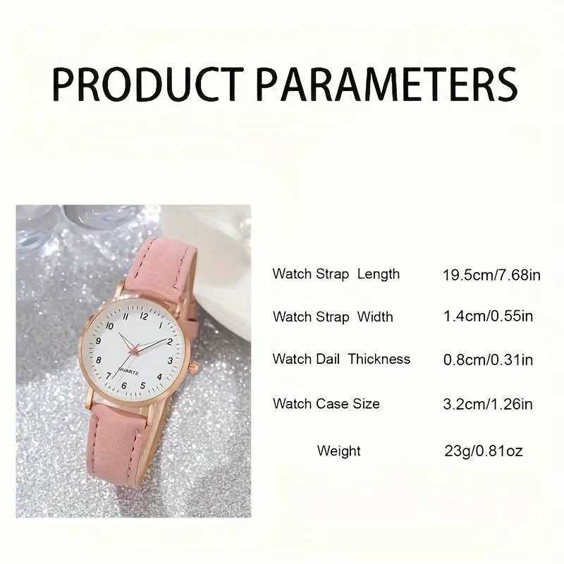 Keglect set of 6 new round dial quartz watches and bracelets for Wen a box less gift X241106