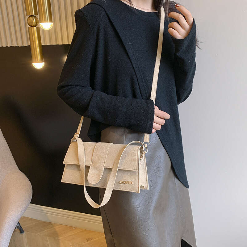 Designer Bag Faux Suede Underarm Shoulder Bag Classic Women Handbag Simple Versatile Autumn Winter Big Size Bag Large Capacity