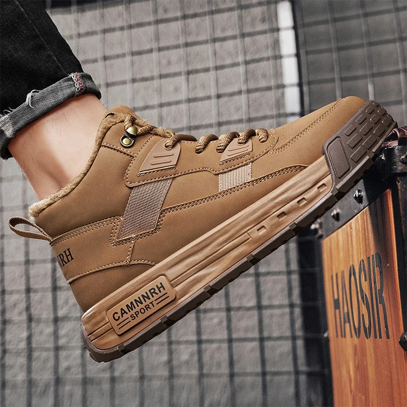 2025 New Men's Winter Men's Sports Shoes With Cotton Wear Resistant Outdoor Boots Soft, Comfortable, Warm And Comfortable Le Fu Shoes New Ed