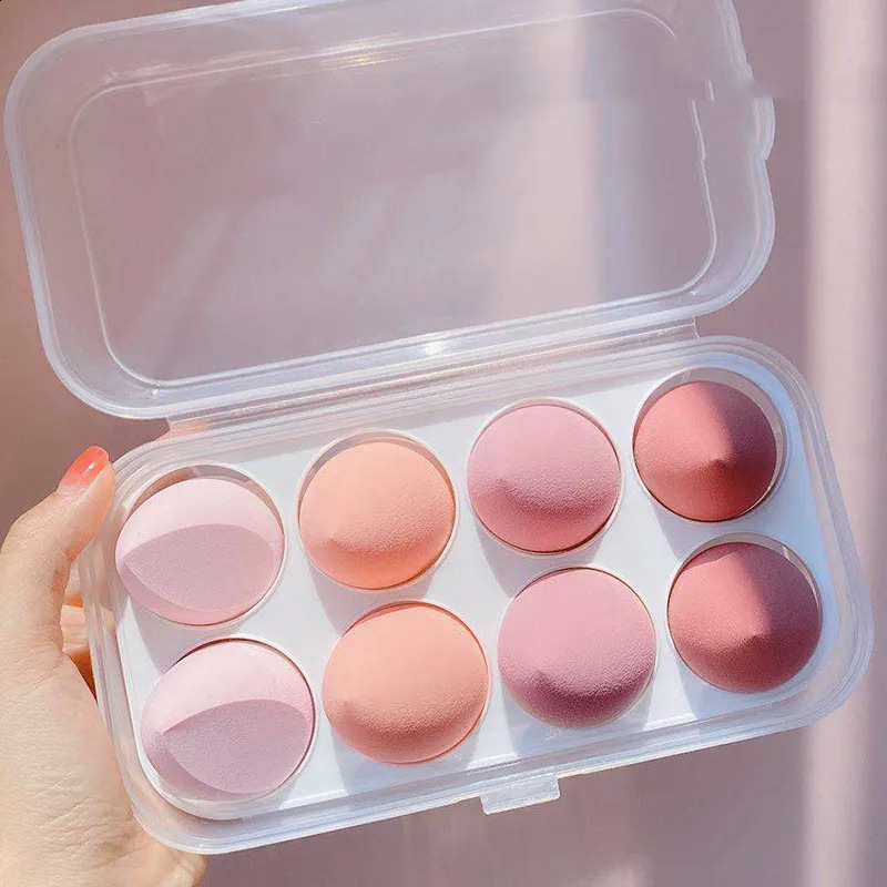 Do not eat powdered beauty eggs wet dry foam sponge soft giant makeup eggs with storage box 241105