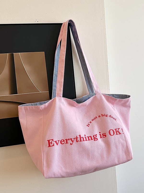 Casual Canvas For Women, Large Capacity New Versatile Single Shoulder Shopping Bag, Classroom Commuter Bag Designer Bags Handbags Women