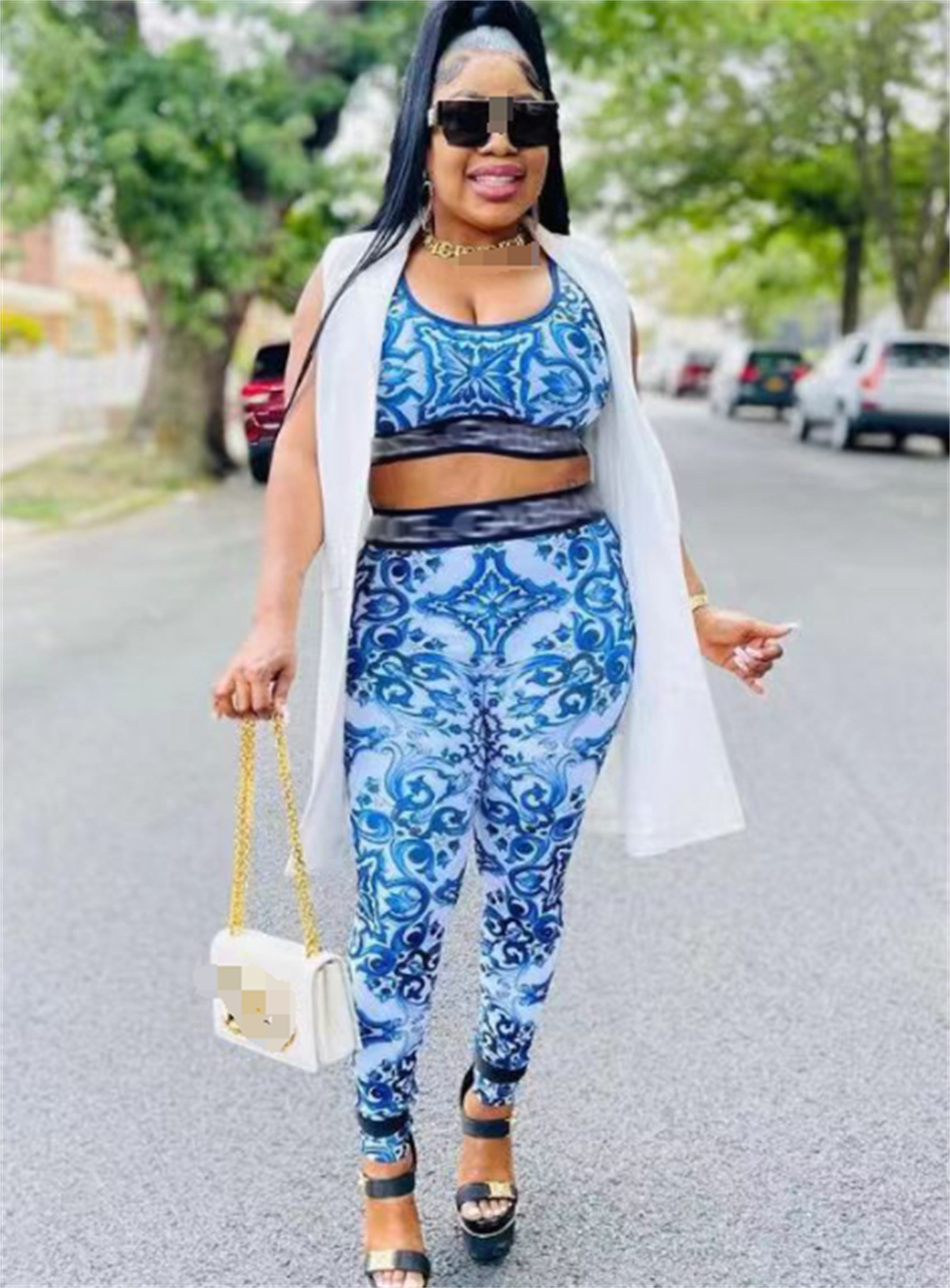 Designer Casual Dresses Women Tracksuits Sleeveless Tops And Pants Set Outfits Casual Sportswear Two Piece Sets Shirts and Pant Causal Yuja Clothing Size S-2XL