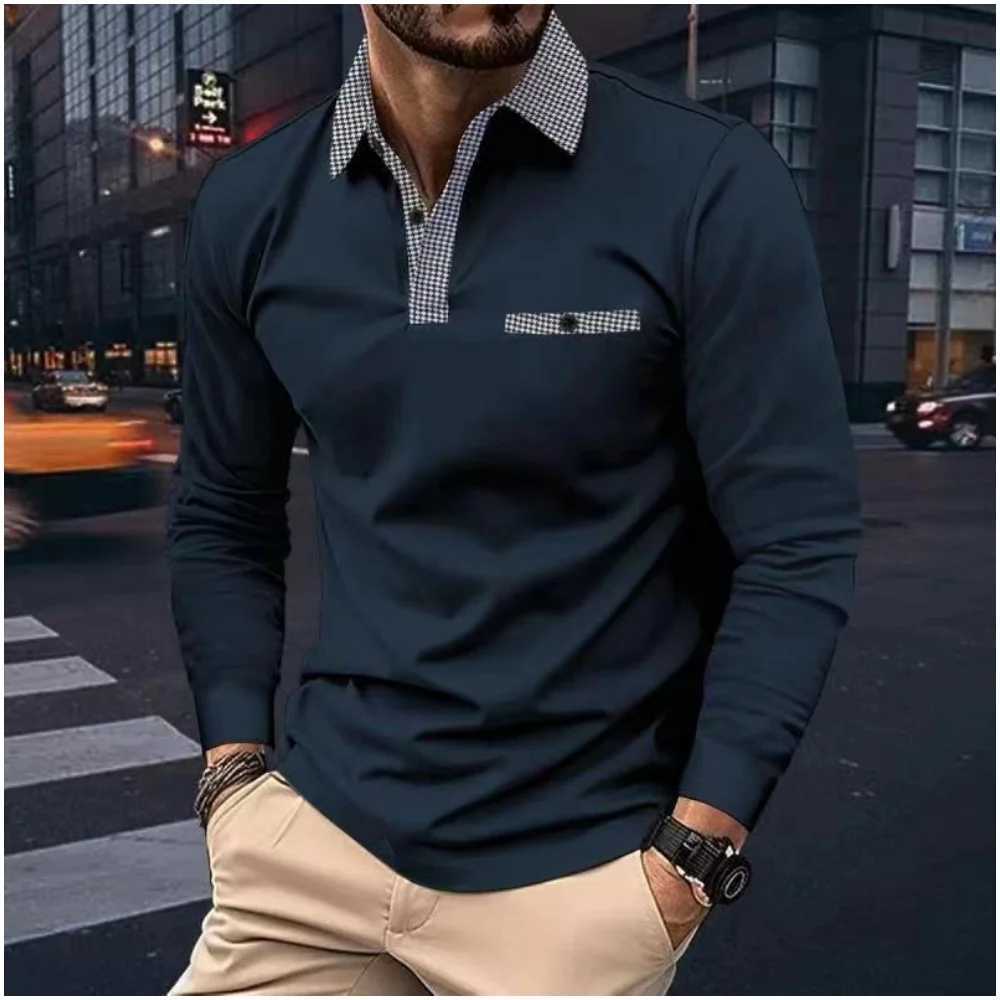Cross Border 2024 Spring/Summer Fast Sell Mens Casual Shirt with Buckle Pocket Mens Long Sve Sports Dream Shirt W241106