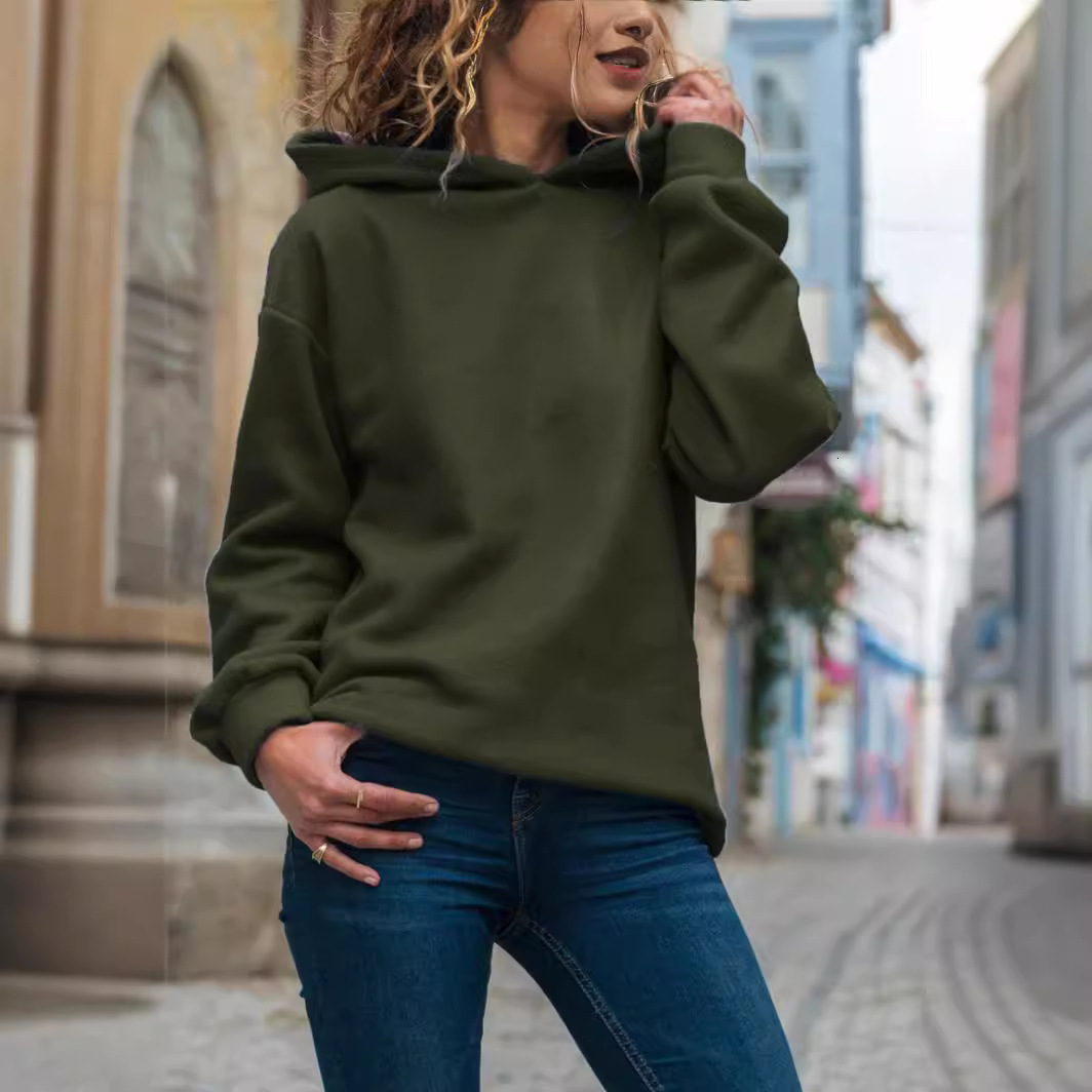 New designer's new autumn and winter fashion hooded long sleeved women's sportswear jacket