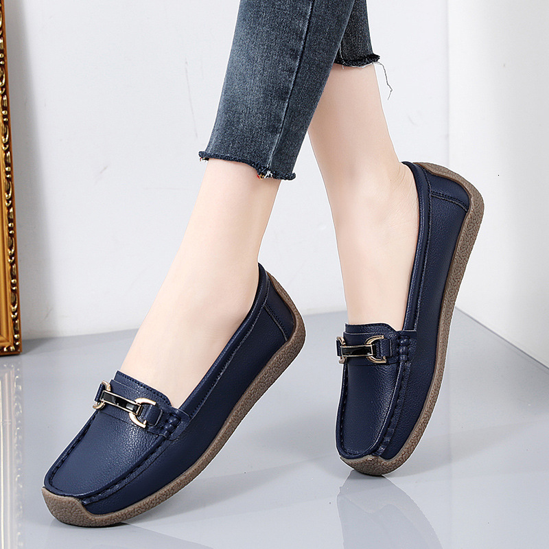 Large Flat Bottom Bean Casual Soft Sole Mom's Women's Four Seasons Lefu Shoes Size 35-44