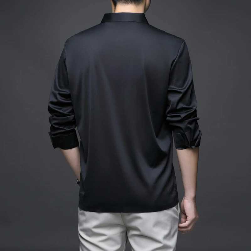 Metabolic men can wear solid color business casual clothes suitable for daily wear of T-shirts. M-4XL W241106