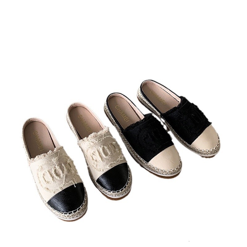 Fisherman's shoes for women 2024 new autumn casual flat toe half slippers, small fragrant style, internet famous, single shoe trend