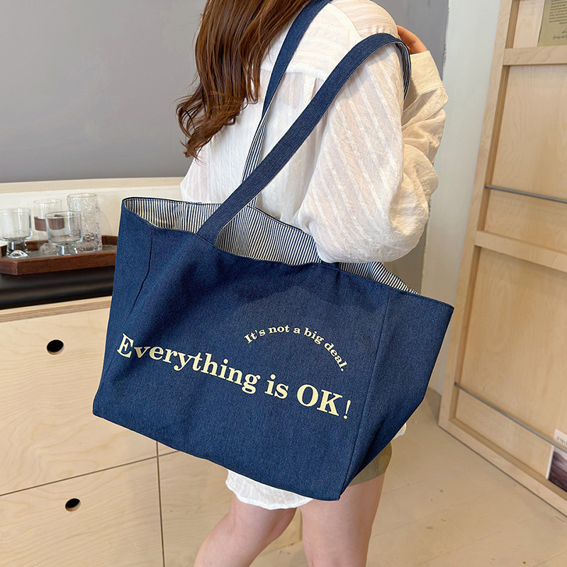Casual Canvas For Women, Large Capacity New Versatile Single Shoulder Shopping Bag, Classroom Commuter Bag Designer Bags Handbags Women