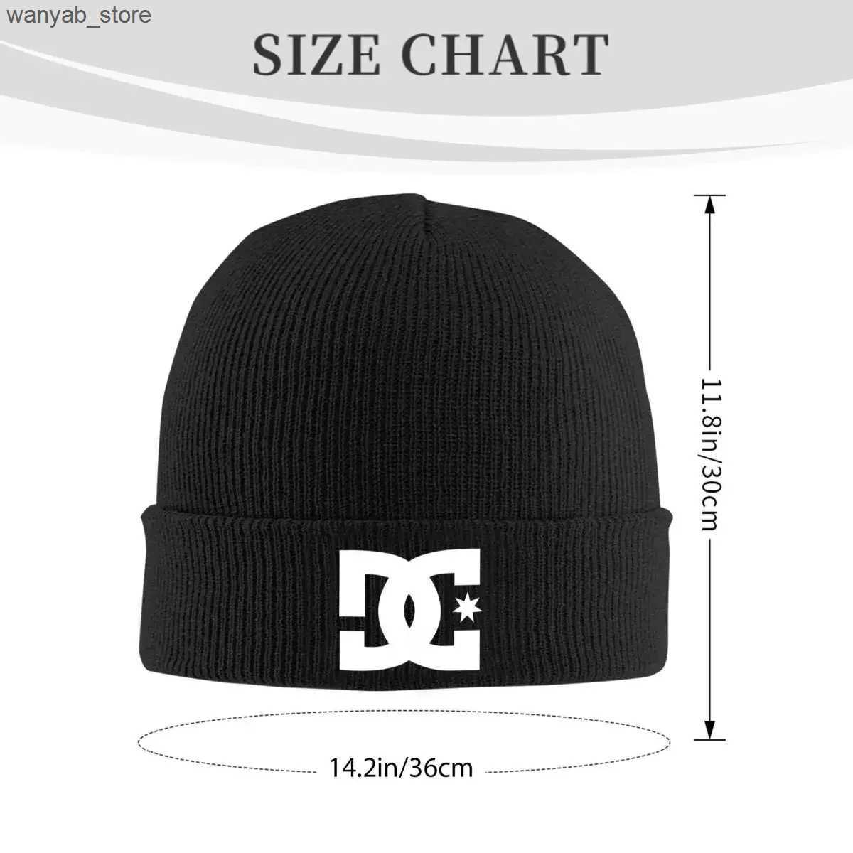 Wide Brim Hats Bucket Hats DC Shoe Co Warm Knitted Cap Fashion Bonnet Hat Autumn Winter Outdoor Beanies Hats for Unisex Adult L240910