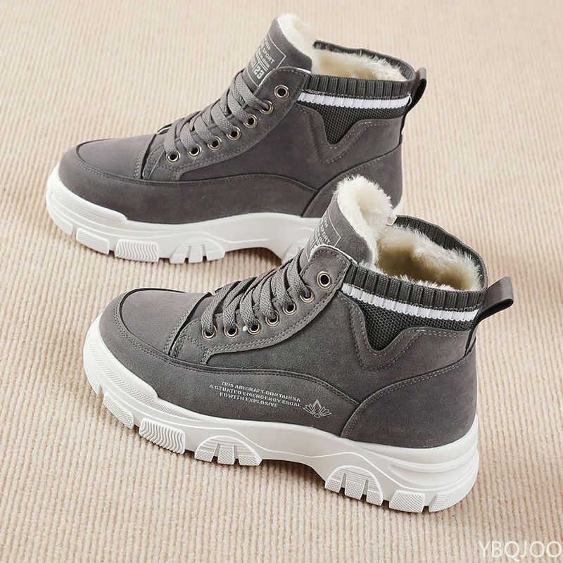 2025 New Winter Women's High Top Ankle Boots Designer Outdoor Warm Plush Shoes Laced Snow Sports Shoes Fashion Warm Shoes