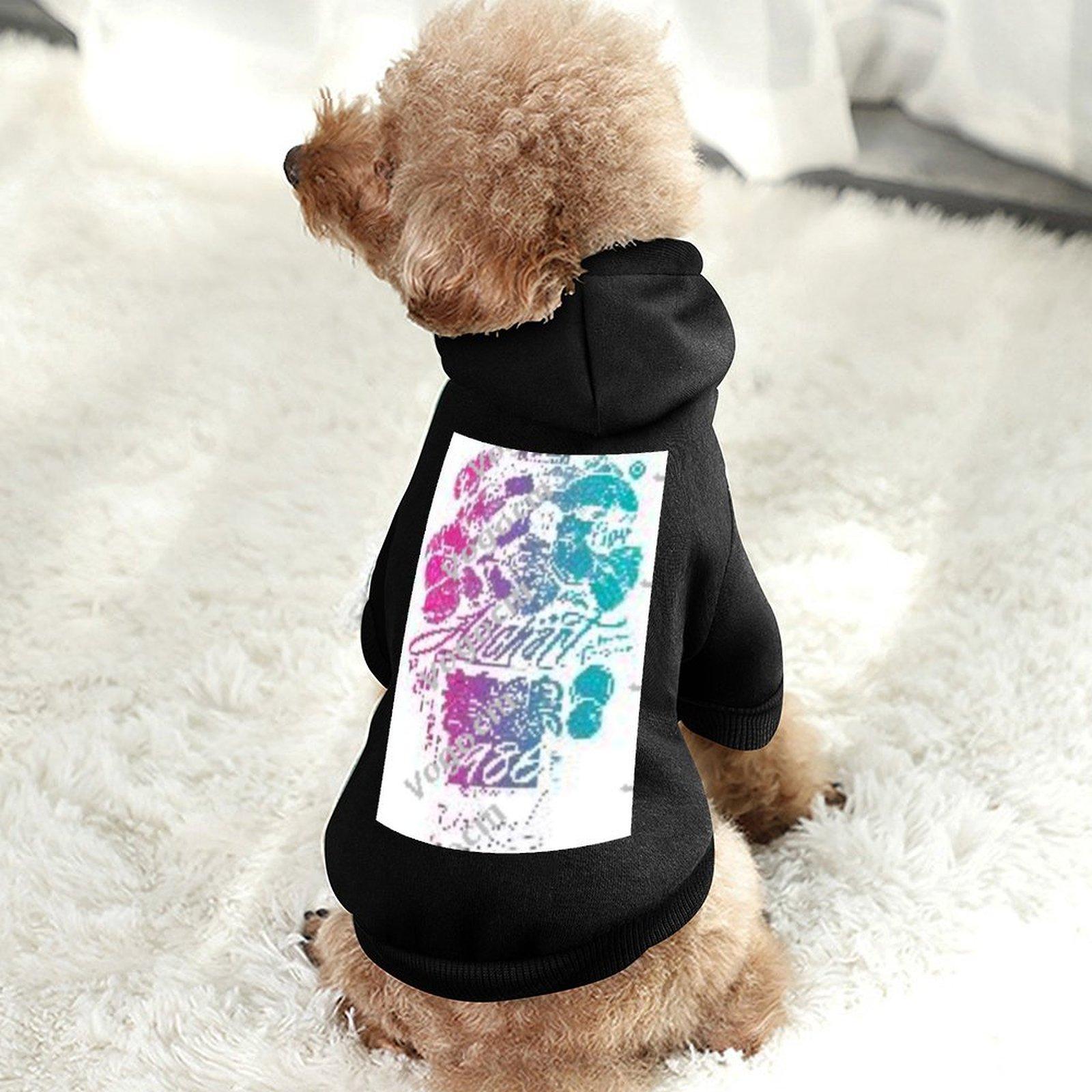 Classic Dog's Hooded Sweatshirt Breathable Hip Hop Trends Pet Hoodie Free DIY Anti-linting Free Shipping Pet Pullover Hoodie