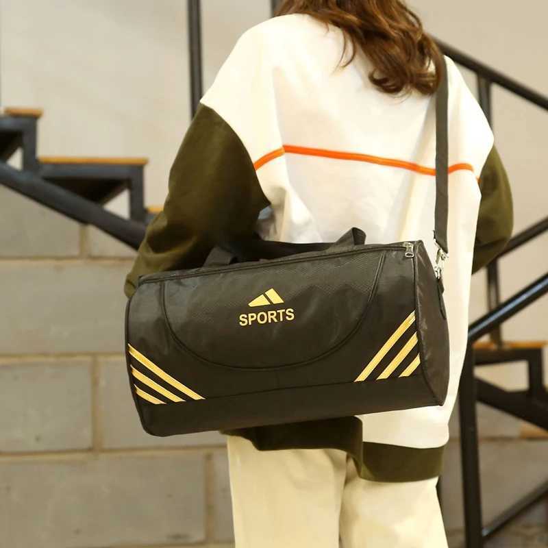 Men Women Sports Gym Bag Travel Fashion Unisex Outdoor Yoga Training Fitn isure Bag Black Swimming HandbagXJ241106