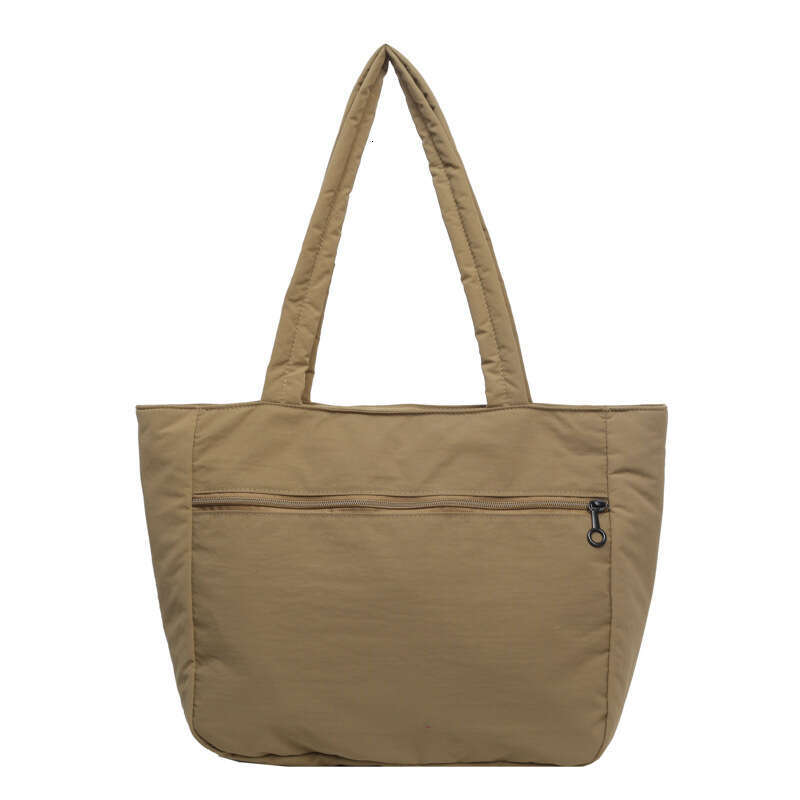 2024 New Tote Female Students Shoulder Handbag Simple Nylon Fabric Large Capacity Bag