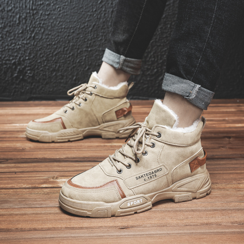 2025 New Winter Fashion Plush Cotton Men's Shoes Designer Warm And Anti Slip Platform Boots Outdoor Leisure Sports Shoes Botas Masco