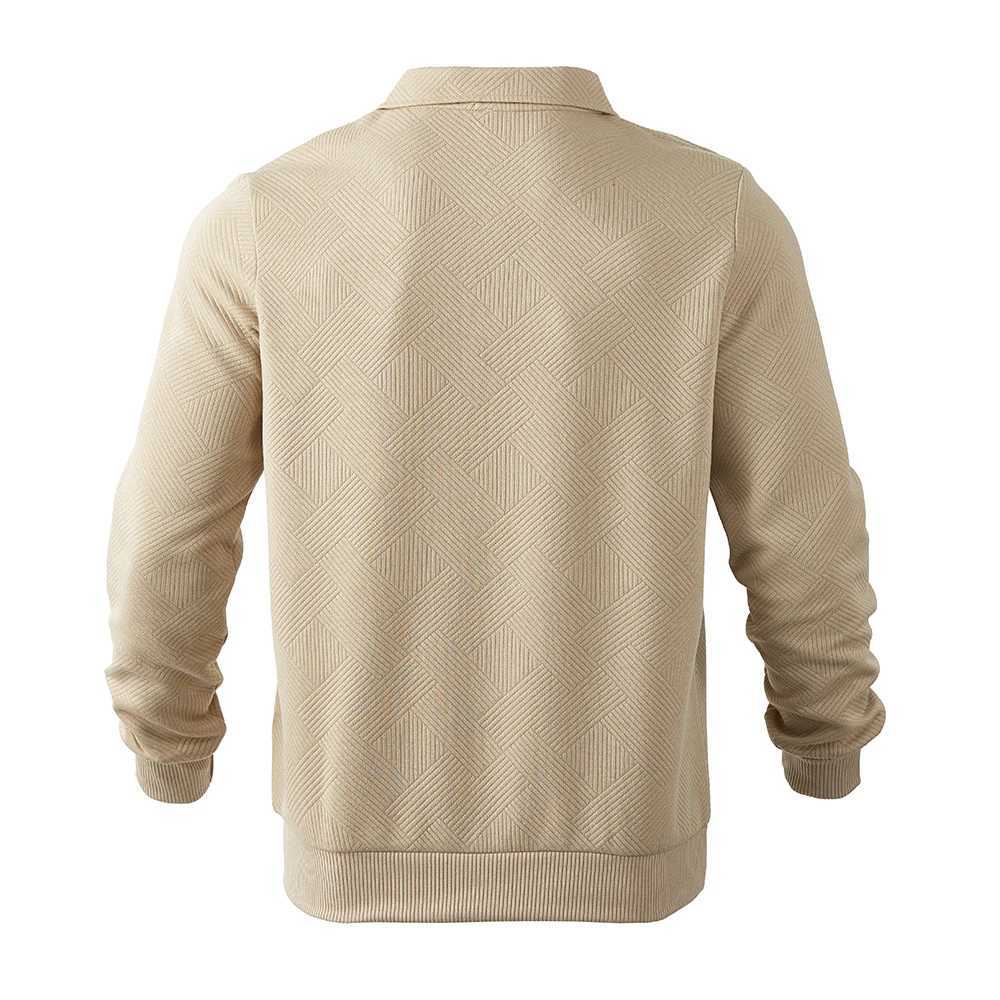 Mens Knitted Collar Automatic and Winter Collar Long SVE Zipper Collar Top Solid Color Micro Elastic Fashion Mens Clothing Hot W241106