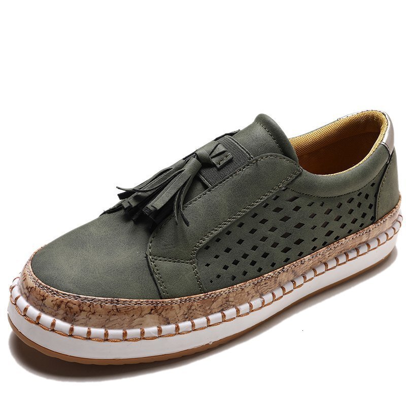 Tassel single shoe large size 2023 spring new color blocking round toe flat bottomed casual women's shoes