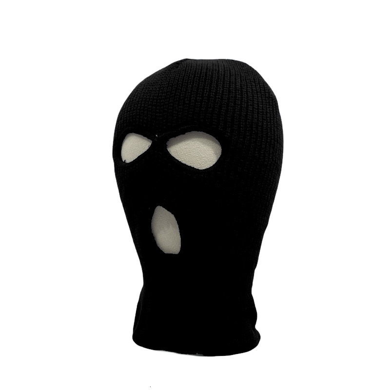 High quality design, men and women New Winter Warm Knitted with Head Cover and Three Hole Hat Face Mask