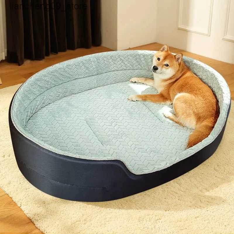 kennels pens 2024 high-quality large dog bed sofa mat suitable for small medium and large pet dog blanket mats basket mats and cool mats L240910