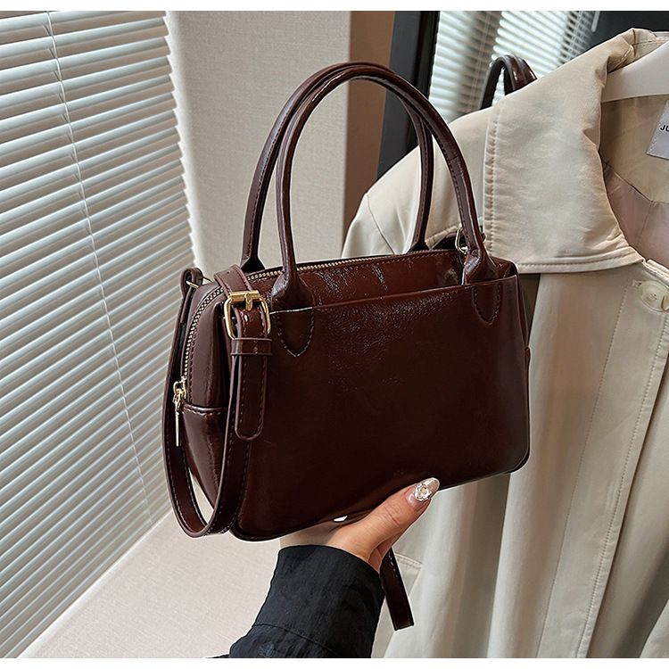 New Versatile Women's Cross Single Shoulder Handheld Fashion Soft Leather Small Square Bag Designer Bags Handbags Women