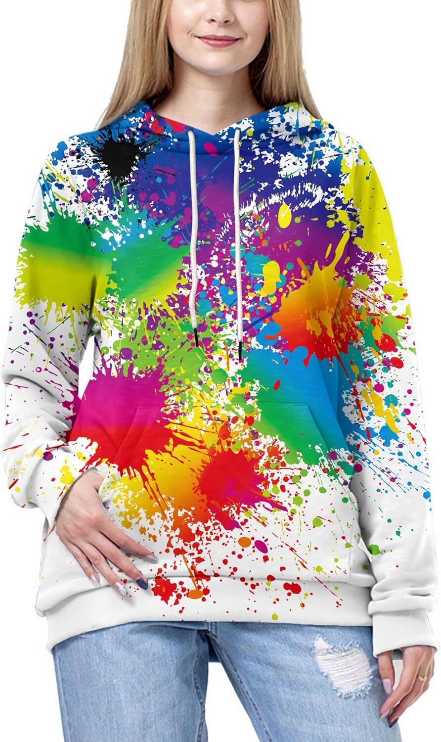 Hoodie for Mens Womens Unisex 3D Printed Hooded Sweatshirt Casual Pullover Hoodie with Big Pockets Graphic Hoodies sweatshirt Pullover Long Sleeve War