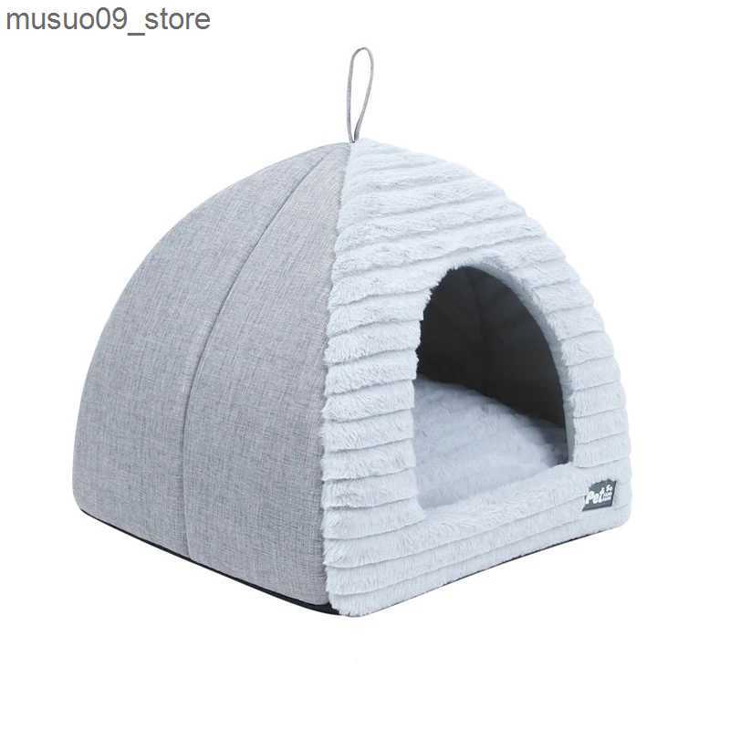kennels pens Dog bed house bed autumn/winter warm cat pet kennel mat pet tent L240910