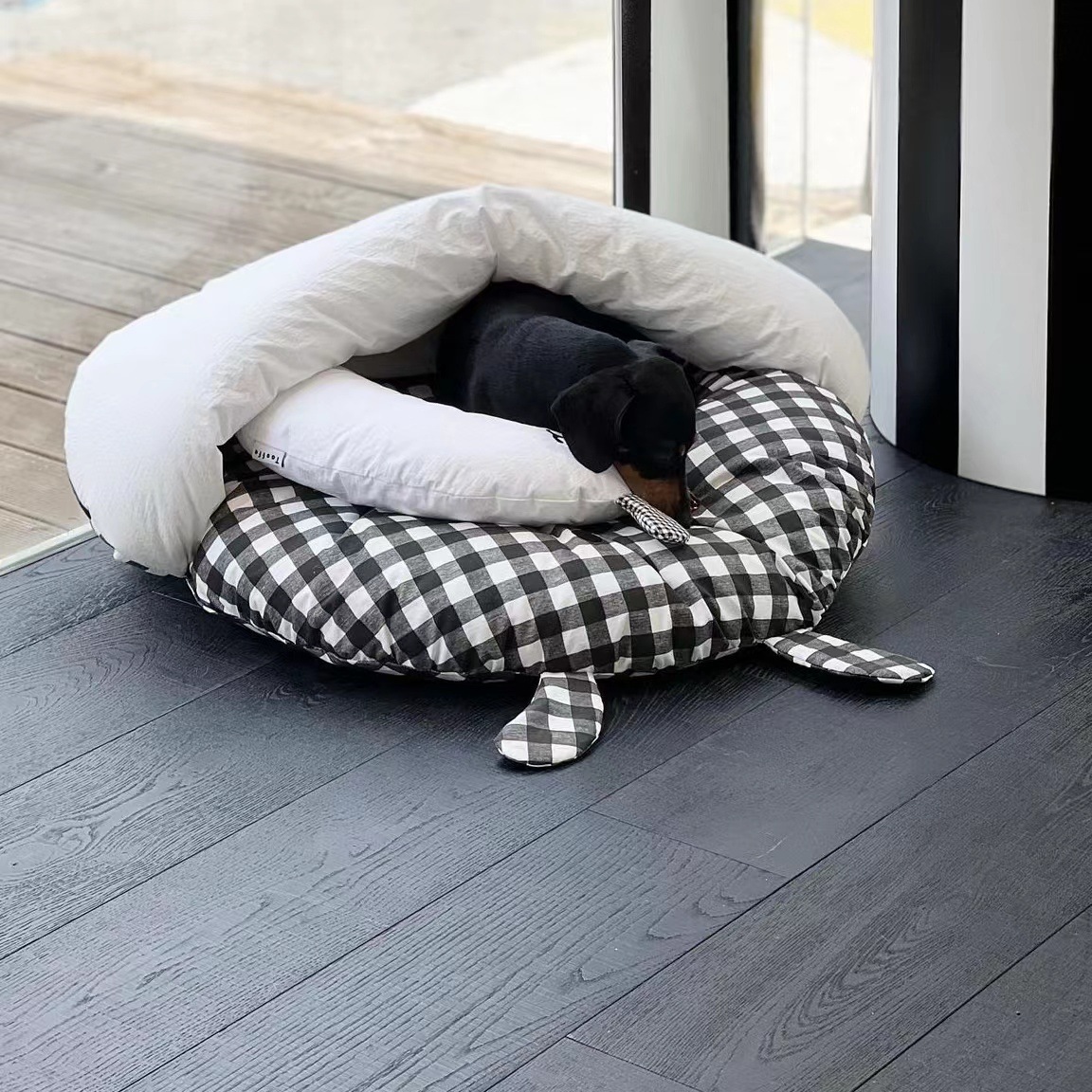 New Korean Ins Autumn And Winter Warm Dog Bed Detachable Pet Cat And Dog Seat Mat Made Of Pure Cotton, Waterproof, Thickened, Large Size 812