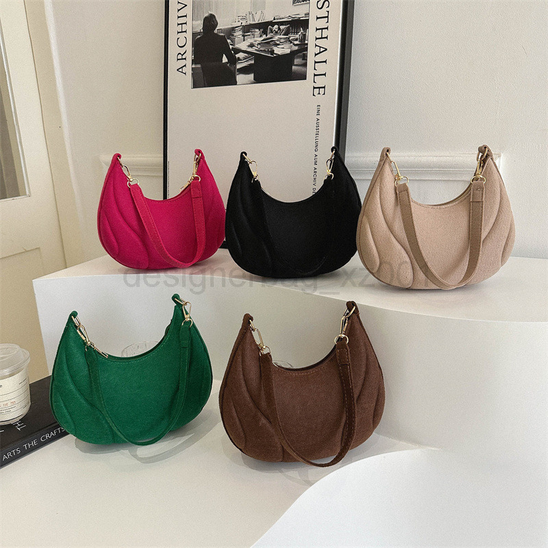 Fashion Classic Bag Designer 10a Top Nikiduncks Woman Handbagevening Bags 2024 Winter New Womens Half Moon Underarm Niche Design Highen