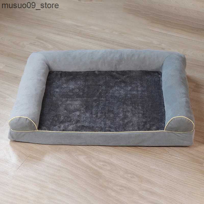 kennels pens Winter Warm Pet Bed for Small and Medium sized Dogs 3D Sponge Pet Sleep Mat Detachable Puppy Bed Dog Accessories L240910