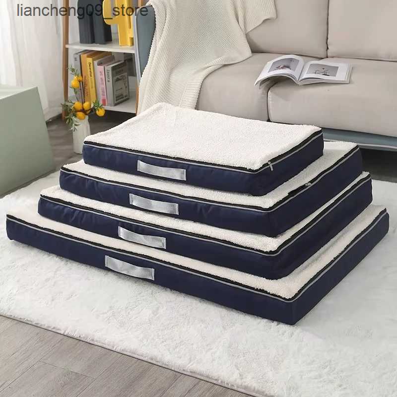 kennels pens Dog bed memory foam soft comfortable pet sleep pad suitable for small medium and large dogs anti-skid removable washable dog pad pet supp
