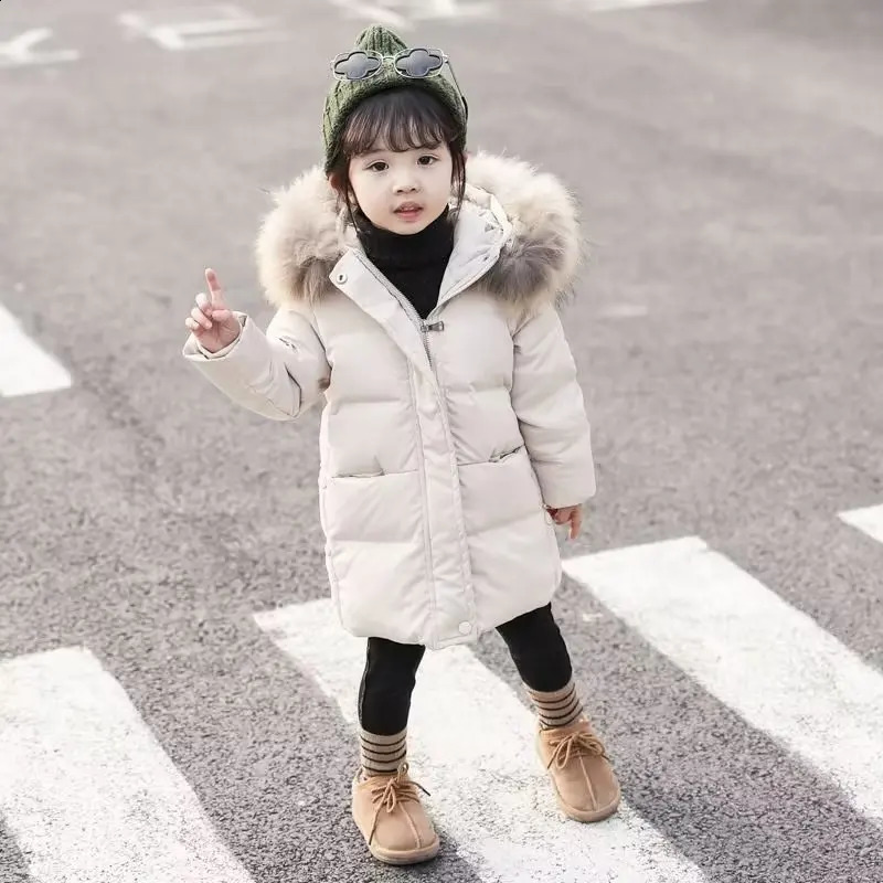 winter thick warm jacket girls waterproof hooded jacket childrens jacket teenagers clothing Parka snow jacket 241105 - view 3