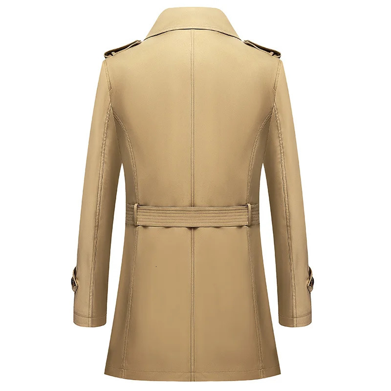 Classic mens trench coat 8XL Plus size windproof high-quality business casual windbreaker mens clothing super heavy rain cape A5F7987 241106