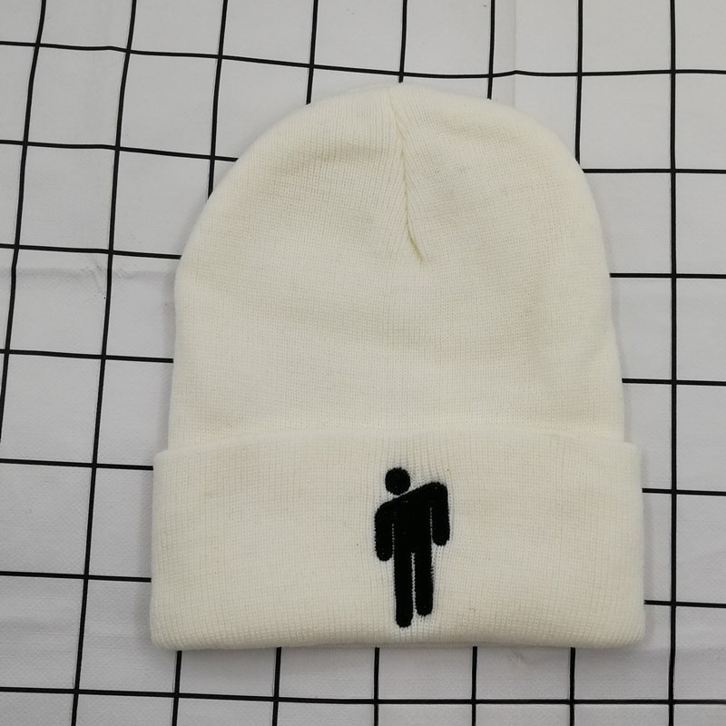 High quality design,men's women's autumn and winter double-layer embroidered figurines, candy colored knitted hats, pile hats