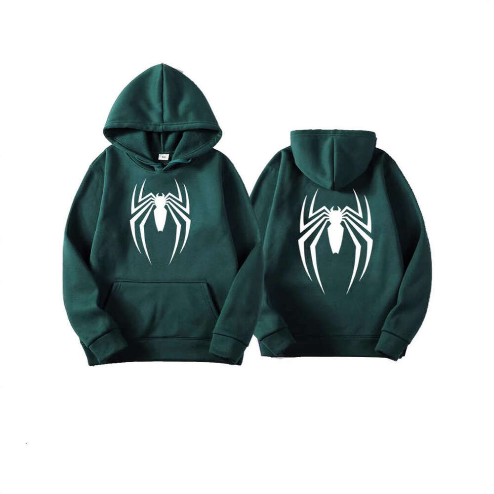 shanshi spider hoodie Men's Street Fashion Spider Printed Sweatshirt Wool Women's Casual Fun Loose Hoodie hoodie