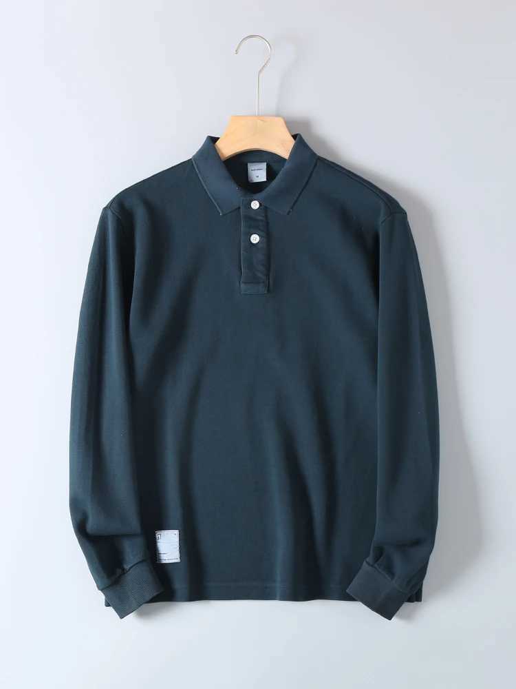 280G heavy-duty cotton long Sve mens shirt for spring summer autumn business and casual tops W241106