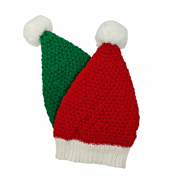 High quality design, men and women Knitted woolen ear warm headband, Santa Claus hat, rolled edge pullover hat