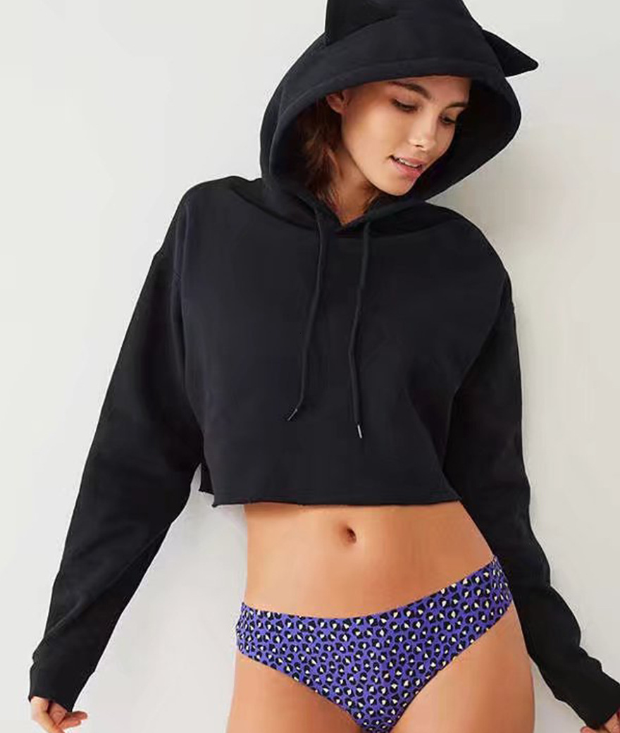 New Designer Fashion Brand Autumn/Winter New Women's Solid Color Hoodie Fashion Hoodie