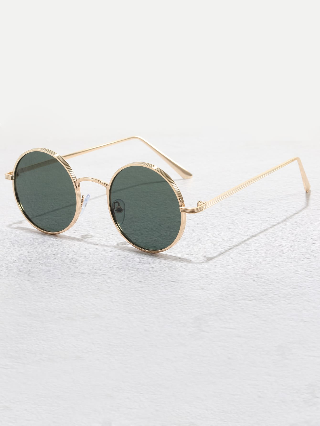 Multi-coloured retro round frame punk fashion men's sunglasses metal full frame fashion large frame metal sunglasses for travelling high-quality