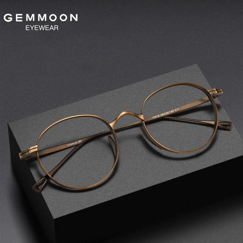 Japanese Handmade High-end Ultra-light Pure Frame Retro Fashion Glasses Can be Customized Myopia Anti-ultraviolet 241105