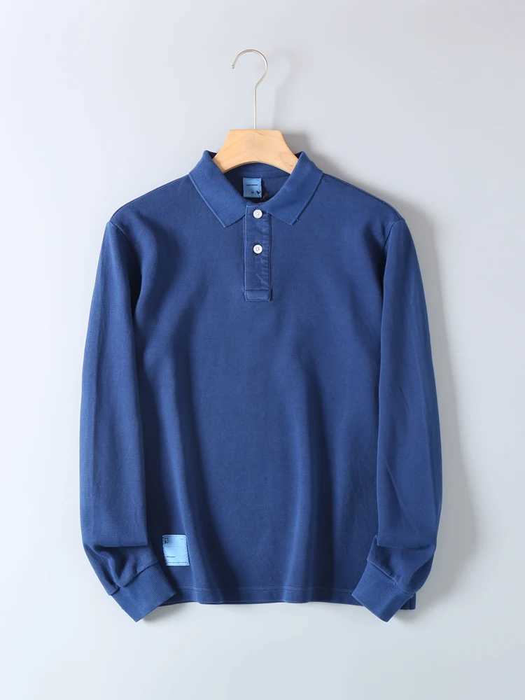280G heavy-duty cotton long Sve mens shirt for spring summer autumn business and casual tops W241106