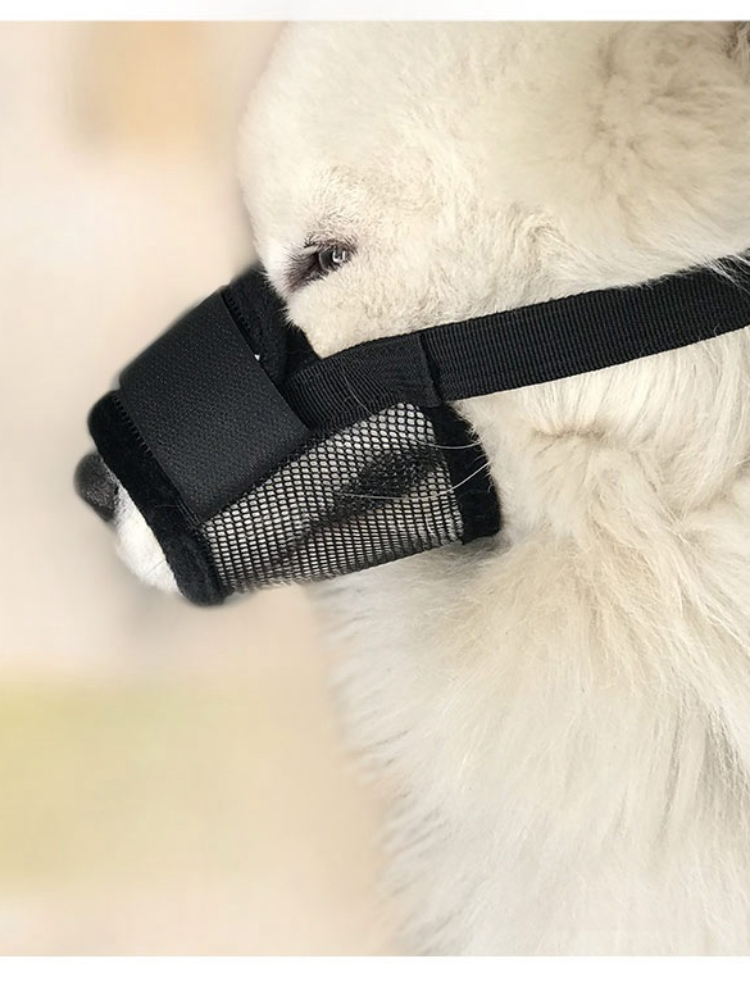 Small Large Dog Muzzle Anti Bite Dogs Muzzles Pet Mouth Cover Training Products Anti Chew Bark For Pitbull Pet Accessories