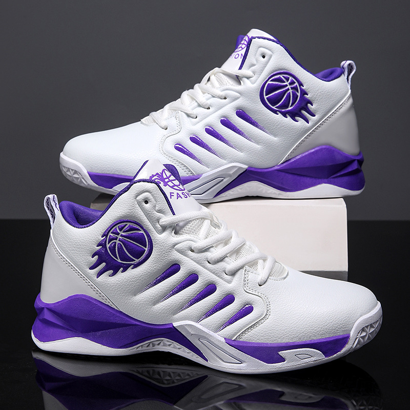 New Four Seasons Basketball Shoes Men's hot Breathable High Stretch Blue Sneakers Free shipping