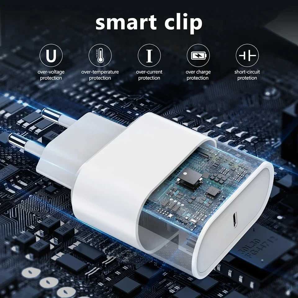 USB-C PD 35W Fast Wall Charger for iPhone 15 16 Pro Max 15 16 Plus USB Type C Quick Charging Cable Phone Charger Y241106