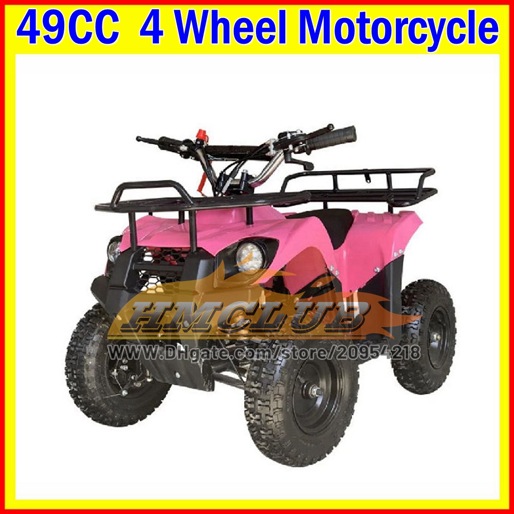 COOL Kids Adult ATV UTV MOTO 2 Stroke 49CC ATV OFF-road Gasoline Motorcycle Racing MOTO Dirt Bike 4 Wheels Motorbike For Adult Child Boy Girl Birthday
