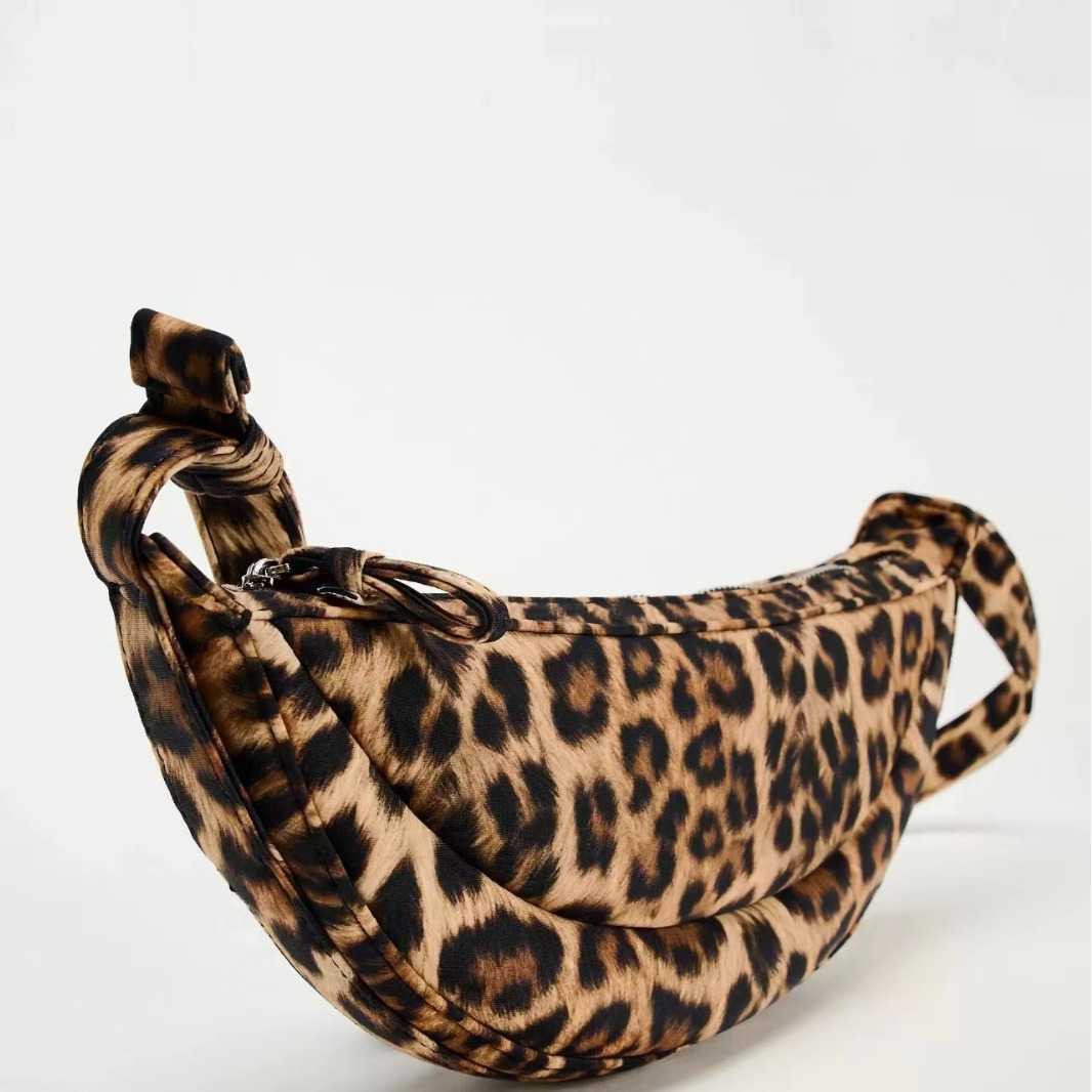 Summer Women's Bag Fashion Trendy Animal Leopard Print Single Shoulder Casual Crossbody Bag Handheld 241115