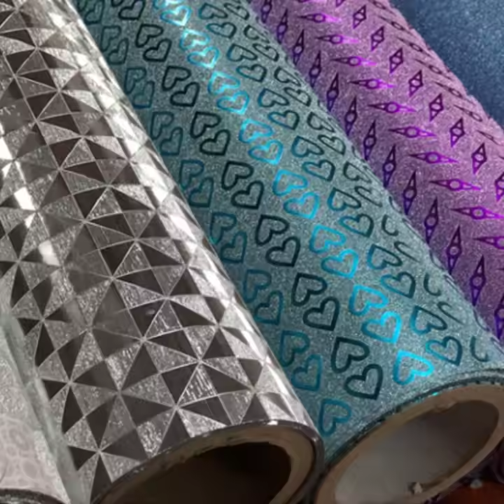 Opaque Decorative Film Plastic Glitter Lamination Film For Packing