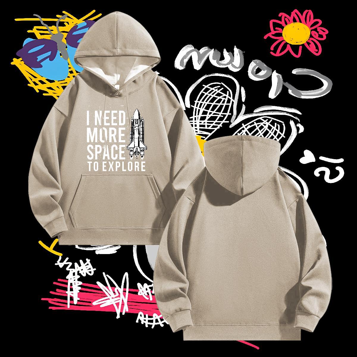 Fashion Design Men's Hooded Sweatshirt Hooded Collar Breathable Unisex Men Tops Hoodie Plus Size Custom Clothes Autumn Winter Velvet Thick