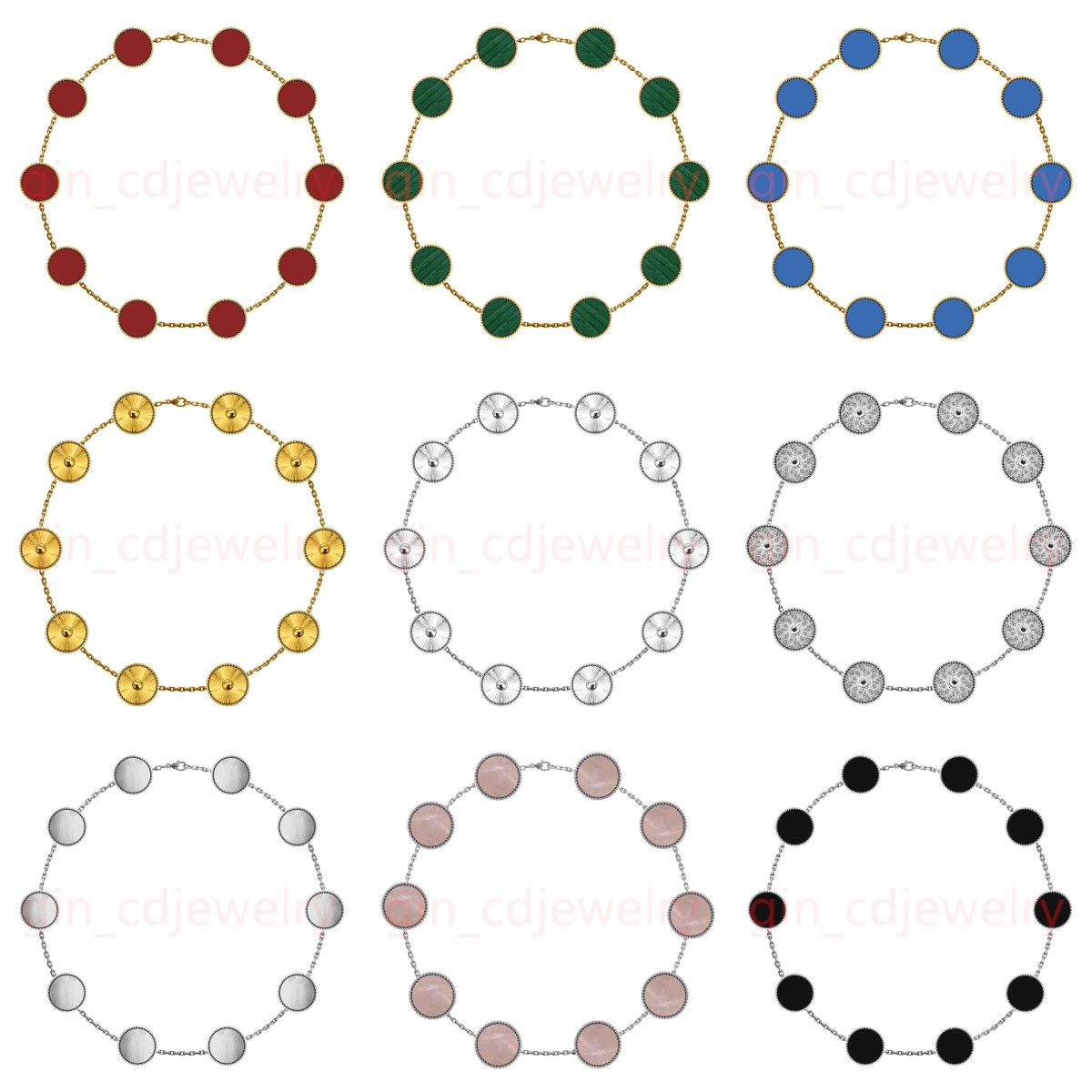 Fashion Classic Lucky 10 Flower Necklace Ladies and Girls Valentine's Day Mother's Day Engagement Jewelry