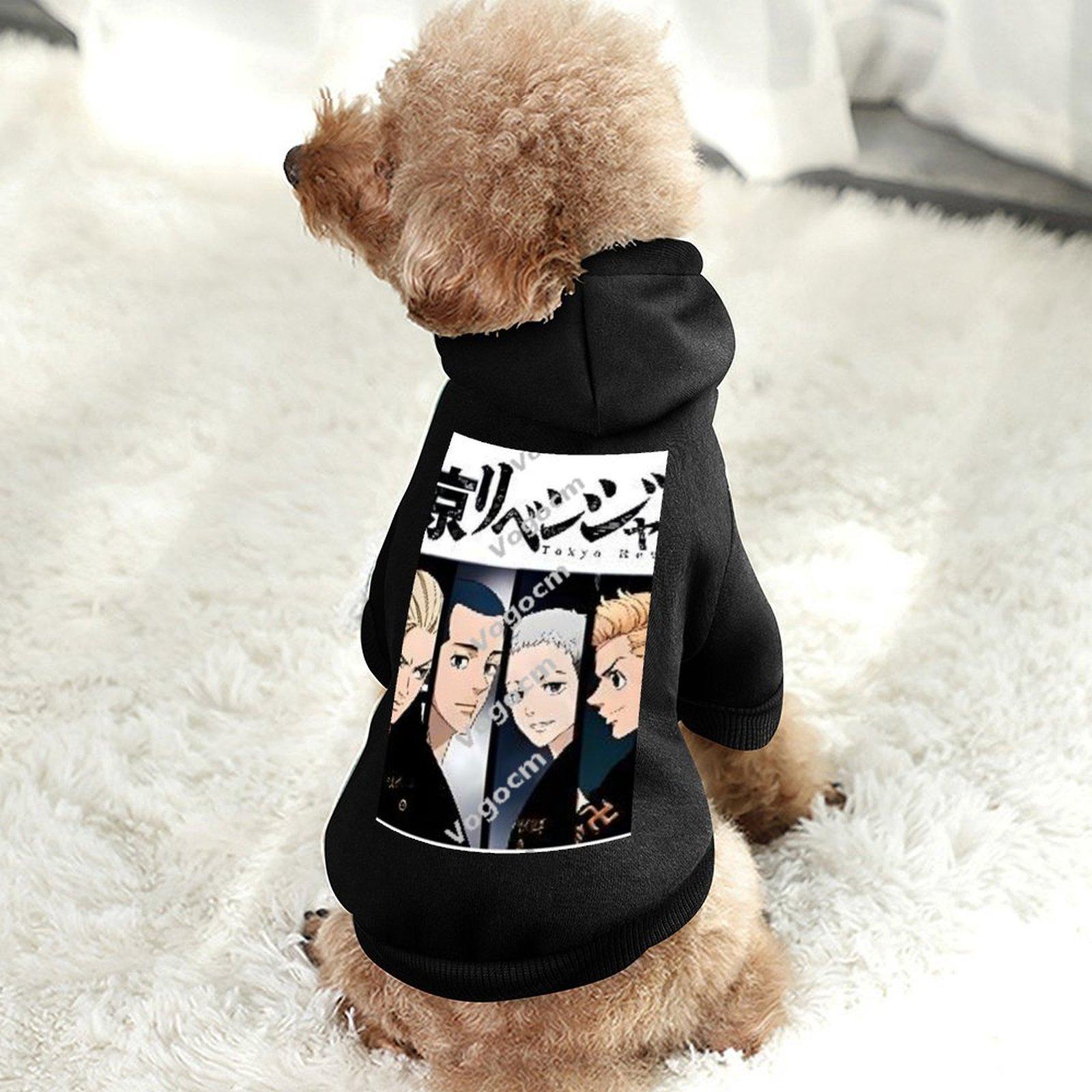 2024 Cat Hoodie Breathable Long Sleeve Autumn and Winter Dog Hoodie Black Terylene health cloth Comfortable Pet Clothes