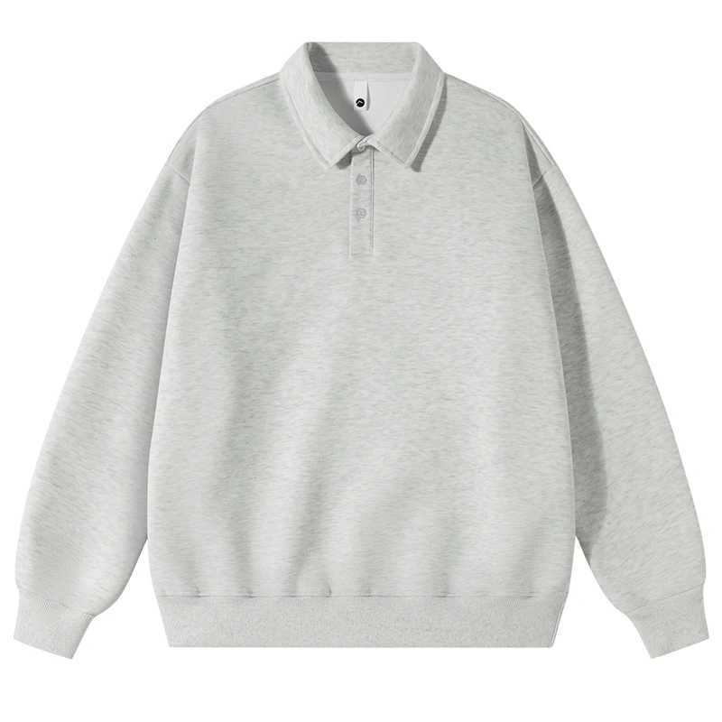 Fashion Spring and Autumn Sports and Leisure Long SVE Shirt Mens Loose Collar Shirt Mens Hoodie W241106
