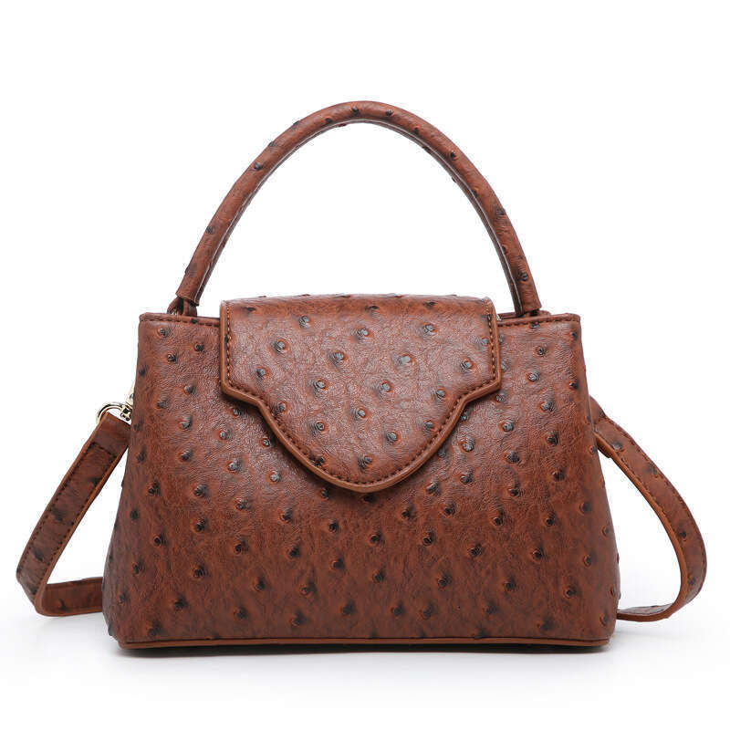 2024 OLOEY Trendy Ostrich Patterned Handbag With Fashionable Temperament, Single Shoulder Crossbody Bag